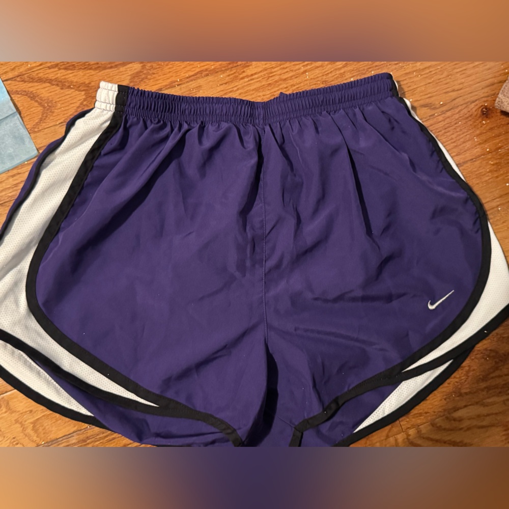Nike Purple Dri-FIT Athletic Shorts with Contrast Logo